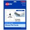 Avery Printable Leaf Flat Cards, 3-1/2" x 5", Glossy White Cardstock, Print-to-The-Edge, Laser/Inkjet Printable, 40 Total, Great for Product Branding, Marketing, and More